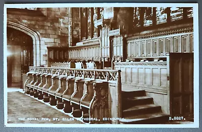 Postcard The Royal PewSt.Giles CathedralEdinburgh.RP Image 1953 • $8.51