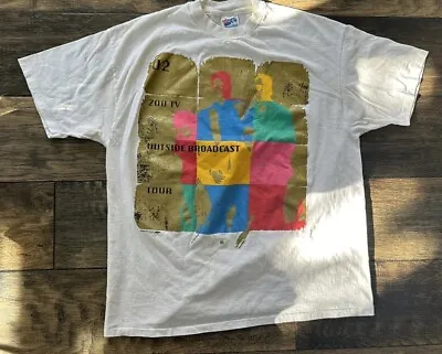 Vintage U2 1992 Zoo TV Sold Out Tour Tee Retro • $89.99