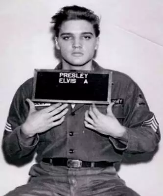 ELVIS PRESLEY ARMY MUGSHOT GLOSSY POSTER PICTURE PHOTO BANNER King Military 3192 • $44.99