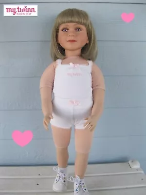 23  1997 My Twinn Poseable Girl Doll Ash Blonde Hair Lavender Eyes • $25