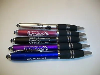 5 Lot Misprint Ink Pens With Soft Tip Stylus For Touch Screen Thick Barrel • $5.25