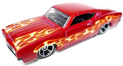 2008 Hot Wheels N3191 Ford Grand Torino Red 1:64 Diecast 3  Car With Flames • $10.99