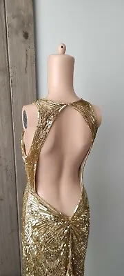 Naeem Khan Haute Couture OPEN BACK Sexy Dress S/M • $1250