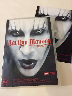 MARILYN MANSON 'Guns God & Government World Tour' 2002 Reg 0 DVD With Booklet • $3.85