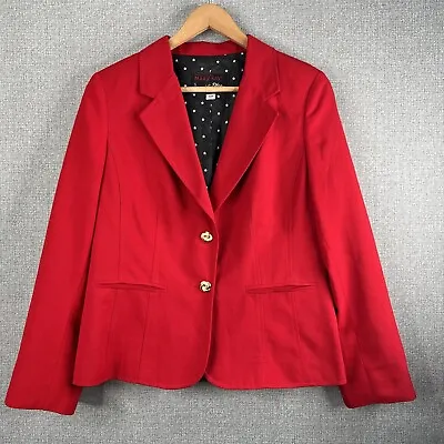 Mary Kay Blazer Jacket Womens 10 Regular Marykay Star Consultant Red • $26.99