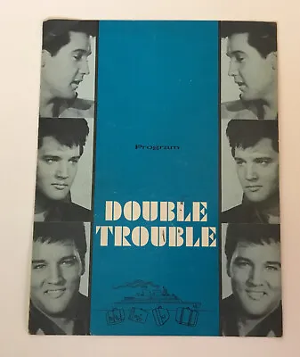 Elvis Double Trouble Promo Movie Premier Program 1967 / MGM / Hollywood Rare • $295