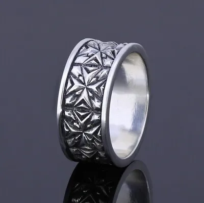 Medieval Roman Cross Ring Christian Silver Engagement Band Anniversary Jewelry • $128