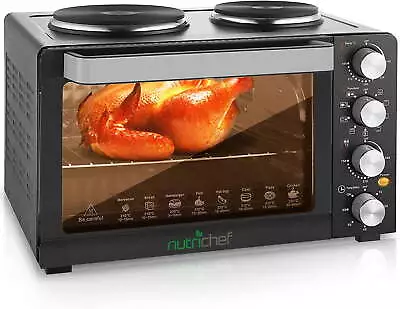 30 Quarts Kitchen Convection Oven - 1400 Watt Countertop Turbo Rotisserie With • $137