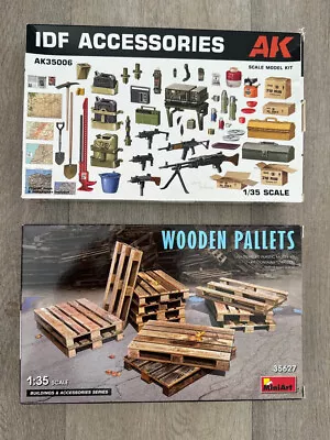 1/35 Scale: IDF Accessories & Wooden Pallets • £5.50