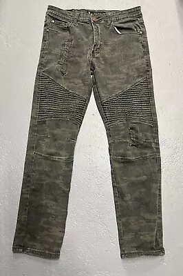 Mens Seven Souls Camo Print Jeans Size 30x30 • $15