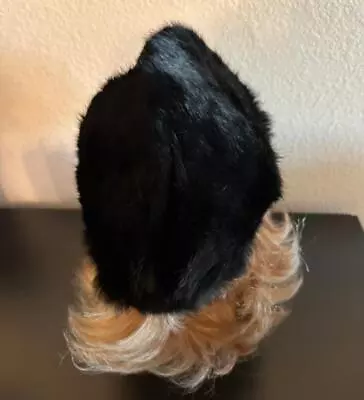 Beautiful Black Lady Stetson Mink Hat Size Med. Shining Supple Fur! • $34.95