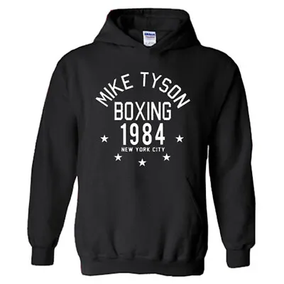 Mike Tyson Boxing 1984 Men's Black Hoodie Sweatshirt Size S-3XL • $39.99