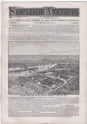 1895 Scientific American Journal Art Science Mechanics Ny New Bridge Ny 16pp • $25