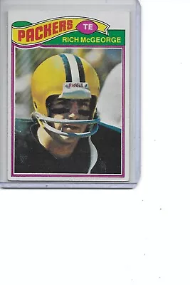 1977 Topps Rich McGeorge Green Bay Packers Football Card #187 • $0.50