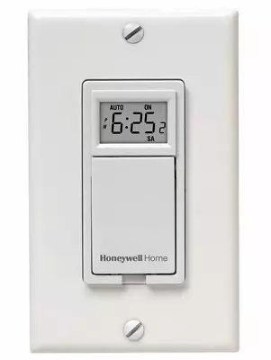 Honeywell Home RPLS530A 7 Day Programmable Light Switch White Requires 40W • $19.49