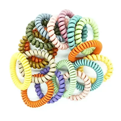 8 PCS Spiral Hair Ties Spiral Coil Hair Elastics No Damage Hair Bands Ponytail  • £4.25