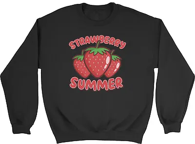 Strawberry Lover Kids Sweatshirt Oh Sweet Strawberry Fruit Farm Picking Jumper • £12.99