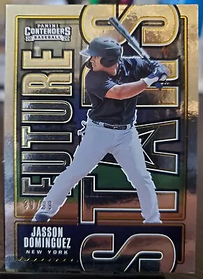 2020 Panini Contenders Jasson Dominguez Future Stars Gold /99 FS-15 Yankees Card • $39.99