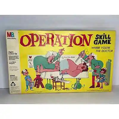 Vintage Milton Bradley 1965 Operation Game Smoking Doctor INCOMPLETE • $8