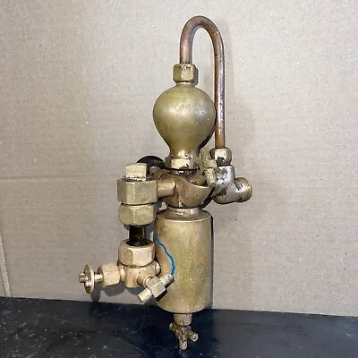 Antique Detroit Hydrostatic 1/3PT Brass Lubricator Hit Miss Steam Engine Parts  • $225