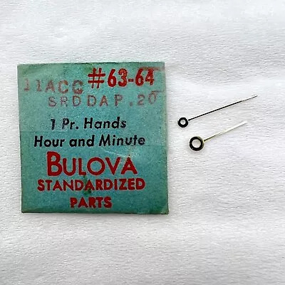 Vintage Bulova 11AAC HOUR & MINUTE HANDS #63-64 Automatic Wrist Watch Part • $14.99