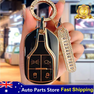 Luxury Soft Smart Car Key Case Cover For Maserati Levante GT Quattroporte Ghibli • $18.04