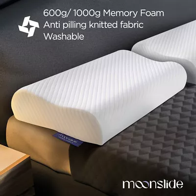 Pillow Memory Foam High Low Side Sleeping Ergonomic Design Rebound Health Care • $36.99