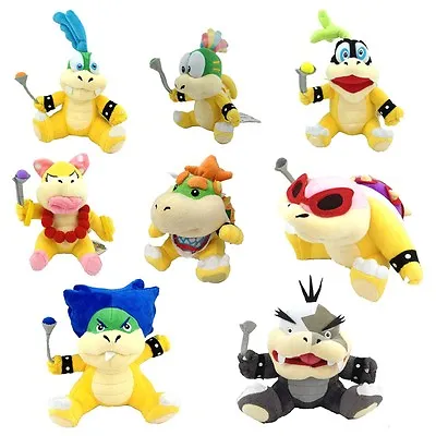 8X Super Mario Plush Baby Bowser Jr Koopalings Morton Lemmy Ludwig Koopa Toy ETC • $73.99