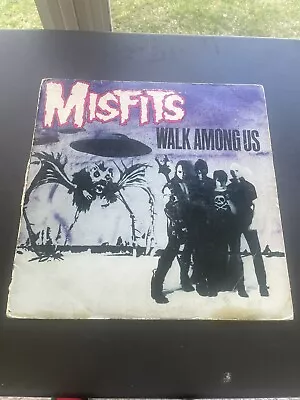 MISFITS WALK AMONG US 1982 V LP 2nd Pressing Vinyl Record USA All Inserts • $500