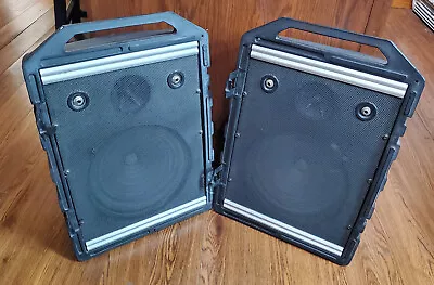 PEAVEY MINI-Monitor II Black Case Speaker Set 16 OHMS - Tested & Working • $79.99