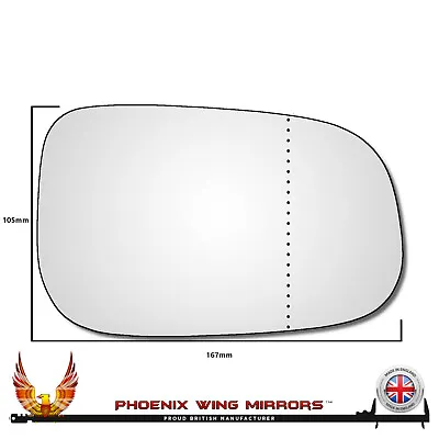 Right Hand Drivers Side Volvo V50 2006-2009 Wide Angle Wing Door Mirror Glass • $11.10