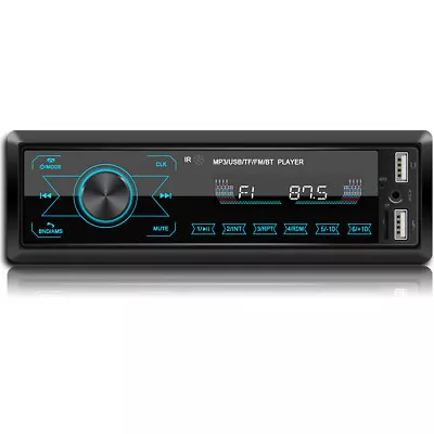 Radio Car Stereo Bluetooth Single Din MP3 Player FM/USB/AUX In-dash Head Unit • $32.05