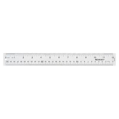 Westcott 10562 Acrylic Clear Ruler 12 In • $2.88