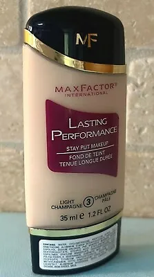 Max Factor LASTING PERFORMANCE Stay Put Makeup Foundation 3 LIGHT CHAMPAGNE 1.2z • $17.81