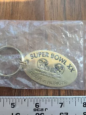 Super Bowl XX New Orleans  Bears V Patriots Made By The Brassworks USA Keychain • $5