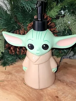 🌷 New  Star Wars  Disney Baby Yoda Grogu Soap Dispenser Bath Kitchen Gift • $27.95