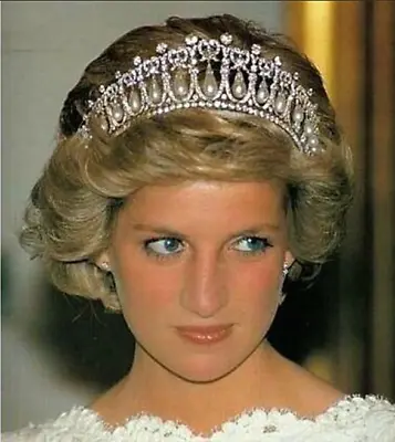 £27.13 • Buy Royal Princess Diana Pearl Crystal Tiara Celebrity Wedding Crown Headwear Diadem