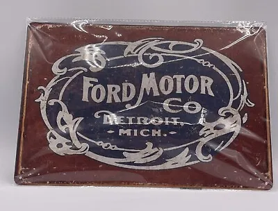 Ford Motor Company Metal / Tin Sign - Detroit - 12” X 8” - Vintage Retro Bar Pub • $18.95