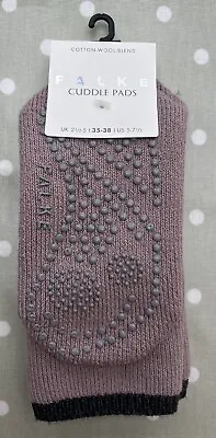 FALKE Ladies Cuddle Pads Slipper Socks In Pink UK 2.5-5 EU 35-38 • £20