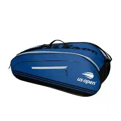 Wilson - WR8018601001 - US Open Team 6 Pack Racquet Bag - Blue/Black • $79.95