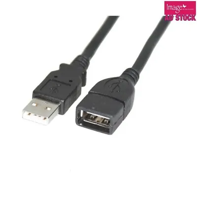 $4.39 • Buy USB 2.0 Cable High Speed Type Male To Female 1.5M Black