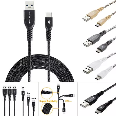 Strong BRAIDED USB-C Sync & Charger Charging Cable For IPad Mini 6 6th 8.3  2021 • £2.29