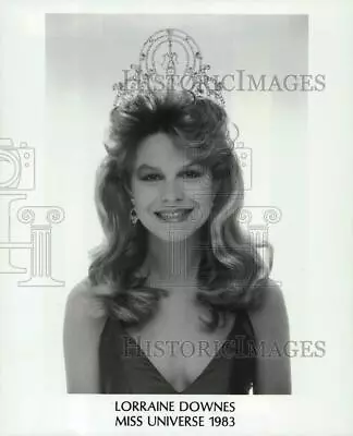 1984 Press Photo Lorraine Downes Miss Universe - Kfp01646 • $19.99