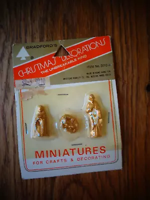 Packaged Bradford's Miniature Nativity For Crafts & Decorating • $14.99