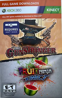 $8.99 • Buy The Gunstringer / Fruit Ninja Kinect Game Digital (Microsoft Xbox 360)