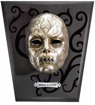 The Noble Collection Harry Potter Bellatrix Lestrange Mask - 16in 40cm Black Woo • $306.49