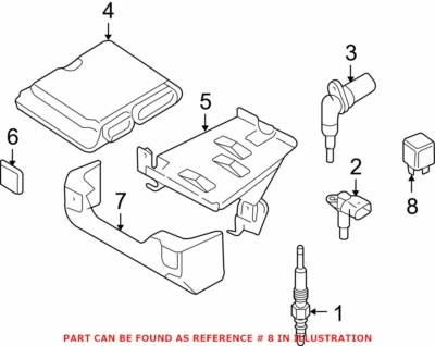 $70.10 • Buy GENUINE VW/AUDI Glow Plug Control Relay 03L907281 / 03L907281