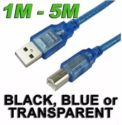 $3.39 • Buy Printer Cable USB 2.0 Type A Male To B For HP Canon Dell Brother Epson Xerox 3m