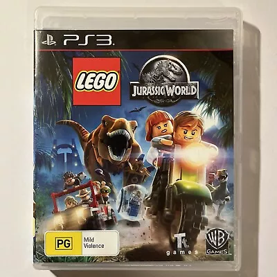 LEGO Jurassic World Sony PlayStation 3 PS3 2015 PAL Complete With Manual Puzzle • $11.45