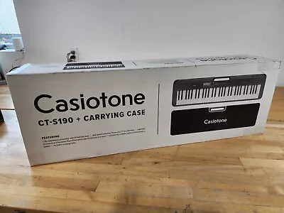 NEW- SEALED - Casio Casiotone CT-S190 Electronic Keyboard Piano - 61 Key Black • $97.99